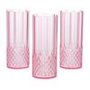 Fun Express 6" 14 oz. Pink Patterned Reusable Plastic Water Cups - 12 Count
