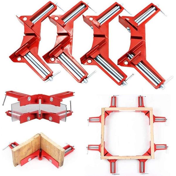 4 PCS Zinc Alloy 90 Degree Right Angle Corner Clamp Picture Photo Frame Corner