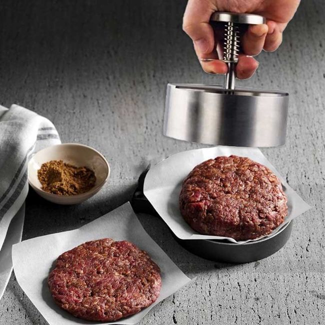 Hamburger Meat Press Maker Stainless Kitchen Tool Hamburger Patty