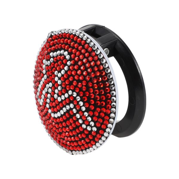VekAuto Car Push Start Button Cover, Bling Engine Button Cover Universal for Car Stylish ABS 4cm Red