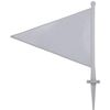 Cricket Boundary Flags - White (Pack of 10)