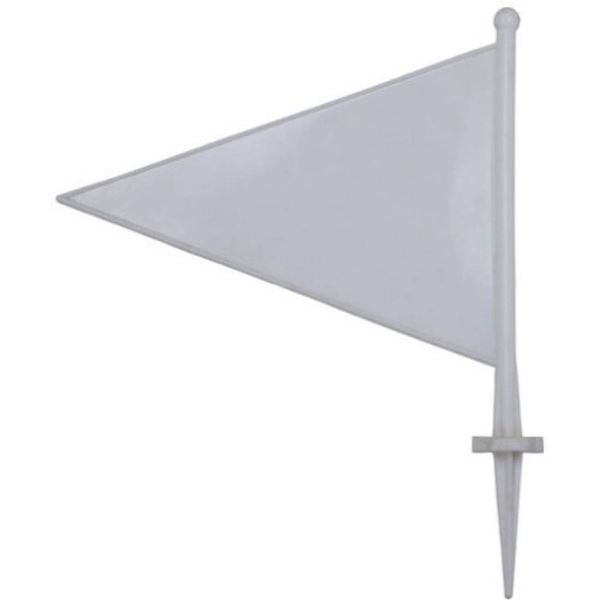 Cricket Boundary Flags - White (Pack of 10)