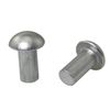 PZRT 25pcs M6x12mm Solid Aluminum Brazier Head Rivets