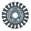 Flat Twist Knot Wire Wheel Brush 115mm 22.2 Bore Deburring Angle Grinder TE579