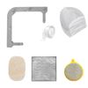Triangle Kitchen Sink Drain Strainer with 200PCS Mesh Bag, Sink Net Strainer Trash Catcher