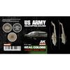 AK Interactive US Army Helicopter Colors Set (3x17ml Acrylic Paint Set)