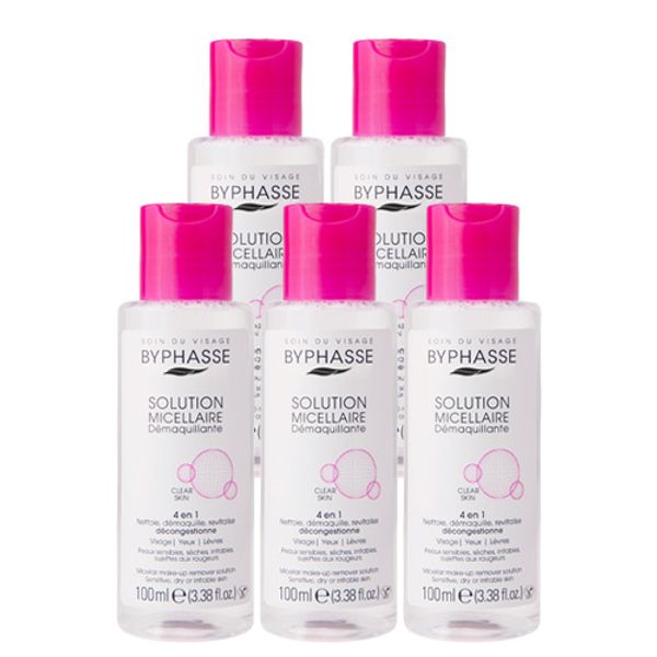 Bypasse Micellar Solution Cleansing Water Portable x5