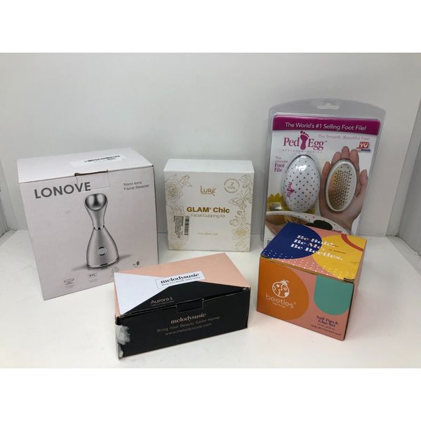 Lure Essentials Face Cups + Ionic Facial Steamer + Gel Nails +Gel Lamp  + PedEgg