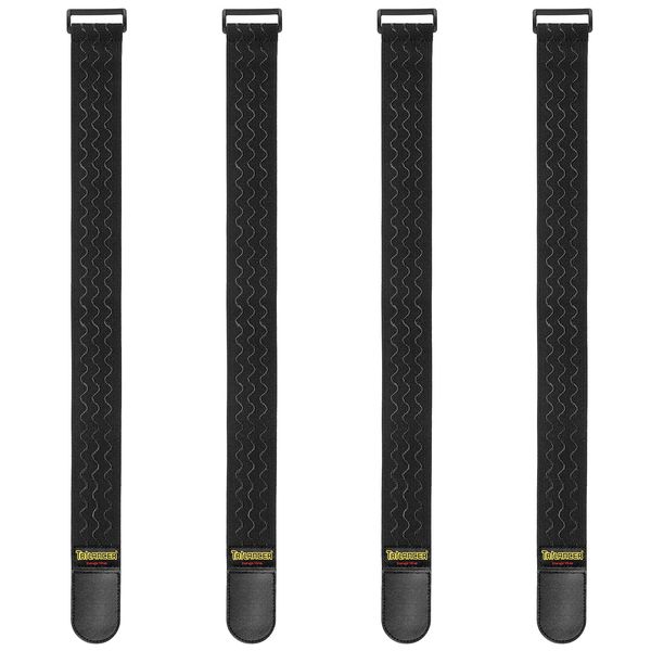 Trilancer Magic Elastic Band Straps with Anti-Slip Straps (4 pieces) for Hose, Cord, Bicycle, Luggage, Camping, Yoga Mat Ties