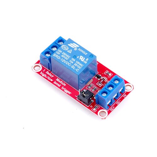 KNACRO 10A 12V 1-Channel Relay Module High Low Level Triggering Optocoupler Isolation Load 10A DC 30V AC 250V for PLC Automation Control, Industrial System Control