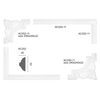 1 Segment | Segment Arch to Strip AC252 | Stucco | PU | Shockproof | Perfect | AC252-11
