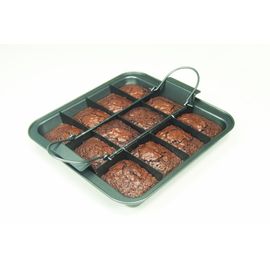 Chicago Metallic Professional Slice Solutions Brownie Pan, 9-Inch