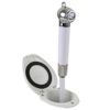 Scandvik Recessed Shower with 6' White Hose and Push-Button Control