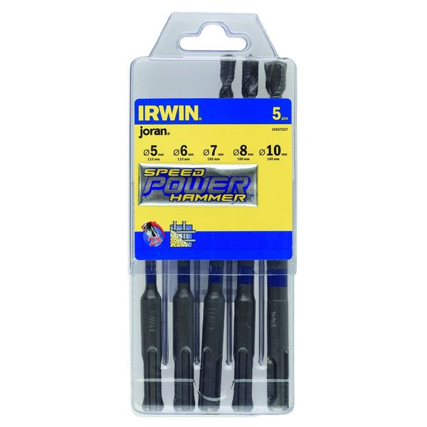 Irwin 10507537 Speed Hammer Power Drill Bit Set (5 Pieces)