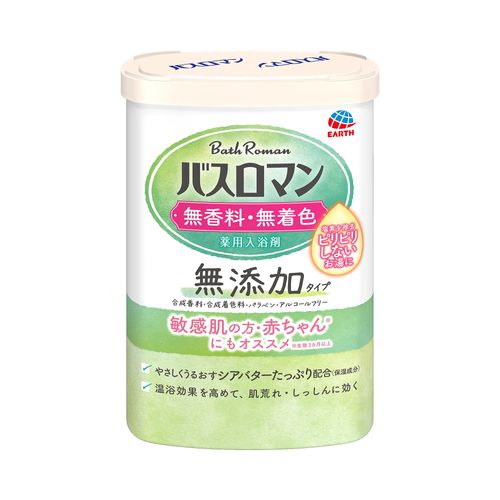 Bath Roman Additive-Free Type, Unscented, Colorless, Bath Salt, For Babies, Sensitive Skin, Hot Bath Effect, Promotes Blood Circulation, Fatigue Recovery, Stiff Shoulders, Lower Back Pain Relief (Earth Pharmaceutical)