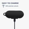 kwmobile Bose Ultra Open Earbuds Case - Wireless Earbuds Silicone Drop Proof Protective Case Black