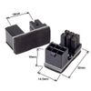 chenyang 2 Pack ATX 6Pin 180 Degree Angled Power Connector Adapter for GPU Graphics Card