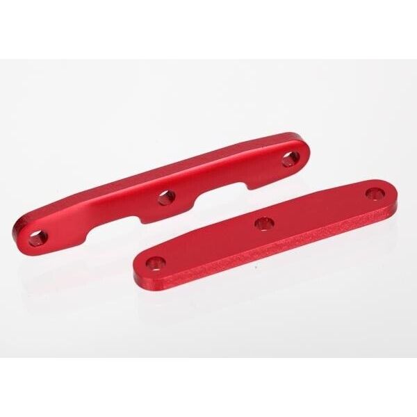 TRA6823R  Red Alu Bulkhead Tie Bars (Front & Rear): 1/10 4x4