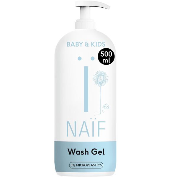 Naïf Reinigendes Duschgel - 500ml - für Baby & Kind - Natürliche Inhaltsstoffe - 100% Vegan