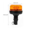 2x Din Spigot Pole Mount Led Flashing Orange Safety Warning Beacon Lights