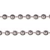 SOLID 925 STERLING SILVER CHUNKY BALL BEAD CHAIN NECKLACE - 3mm Gauge - 18inch