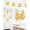 PD-Party 7023209 Hanging Decoration, Gold/White