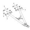 SP1 SM-08279 Bushing and Bolt Kit for Chrome Moly Lower A-Arms