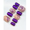 POWER - SHORT SQUARE GEL PRESS ON NAILS GLUE ON NAILS