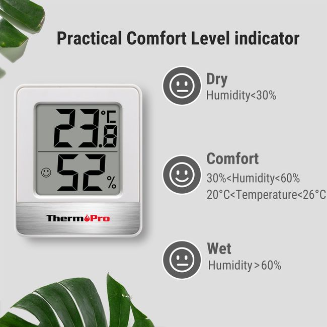 ThermoPro TP49 Mini Weather Station Indoor Thermometer Hygrometer