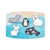 Hape Polar Animal Tactile Puzzle Game, Multicolor
