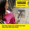 Kärcher 2.863-342.0 Power Floor Cloth Set EasyFix, Polyester, Multicoloured