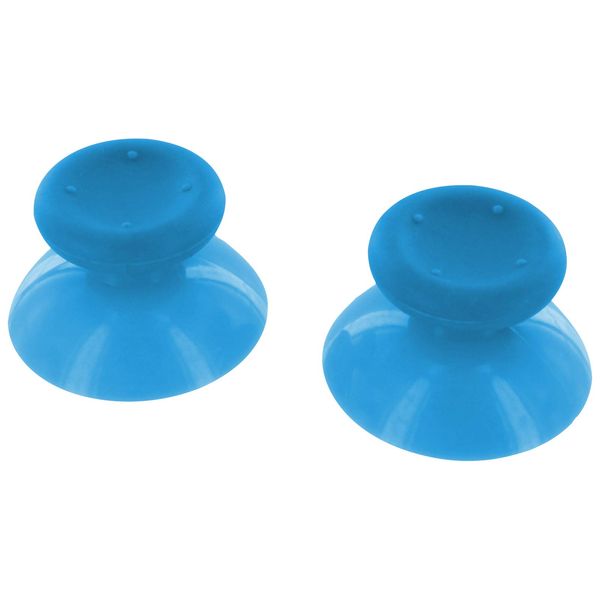 Thumbsticks for Microsoft Xbox 360 controllers concave analog grip sticks - 2 pack Light Blue | ZedLabz