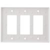 Leviton 80611-W 3-Gang Decora/GFCI Device Midsize Wallplate, White