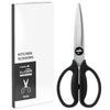 Plus Kitchen Scissors, Disassembly, Dishwasher Safe, Fit Cut Curve, Black, Continuous Sharping, Paper Box Packaging 35-719