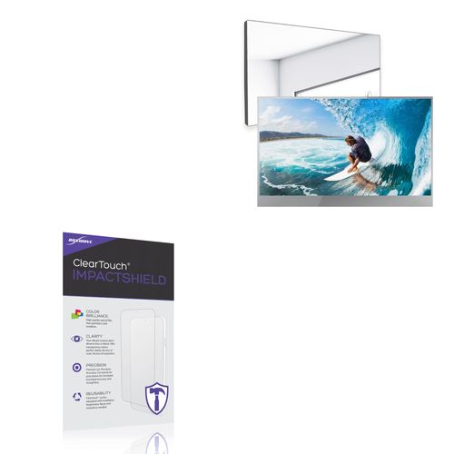 BoxWave Screen Protector Compatible with elecsung 22 in Smart Mirror Bathroom TV - ClearTouch ImpactShield (2-Pack), Impenetrable Screen Protector Flexible Film