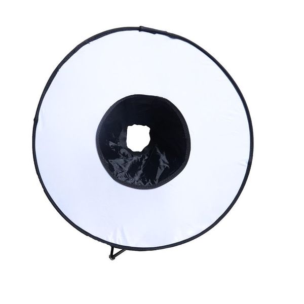 REFLEX CAMERA 18" (45cm) Foldable Ring Light Softbox Diffuser for DSLR Cameras | Universal Flash Diffuser with Carry Bag | Creates Even Studio-Quality Lighting | Compatible with Canon Nikon Sony