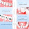 Water Flosser, Vinmax Portable Cordless Water Flossers for Teeth,Mini Rechargeable Home & Travel Water Flossers,3 Modes & IPX7 Waterproof,5Jet Tips,Braces Bridges Care. (White)