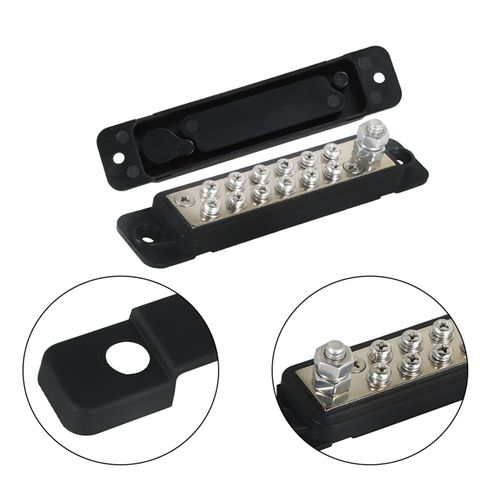 ANTUKO 1 Pair 12V 180A Busbar Bus Bar Power Distribution Block Replacement for Car Golf Cart RV Boat