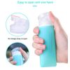 JasCherry 4 Pcs Mini Leakproof Silicone Travel Bottles Set - TSA Carry On Approved BPA Free - Squeezable Portable Storage Soft Reusable Bottle for Shampoo, Sunblock, Toiletries Etc (37ml)