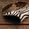 Furry Zebra Print Leather Soft Eye Glasses or Sunglasses Case