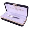 David Van Hagen Mens Lapis Lazuli Tie Slide - Silver