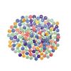 Decorative Wooden Tiny Buttons, 200-Pack, Round Mixed Colors, 3/8 Inch,10mm Polka Dot and Gingham Patterns