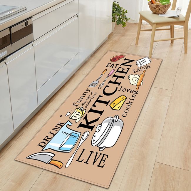 Modern Kitchen Rug Entrance Doormat Decoration Living Room Carpet