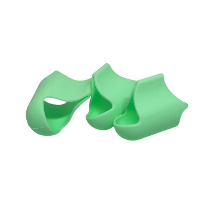 Non-Stick Chip Fingers Tips, Finger Protectors, Finger Covers Protection, 3 pcs (Green)