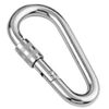 8mm Spring hook with lock nut cone - A4 (marine grade) Stainless - 2 pack
