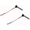Marine Part Depot Two Stainless Bimini top 3/16" pull pins