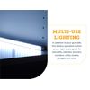 SnapSafe Motion Sensor Cordless Light Bar 20 LED, White, 13 Inches