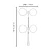 Baluue ±25 Optical Flipper Flip Trial Lens Confirmation Optometry Instrument