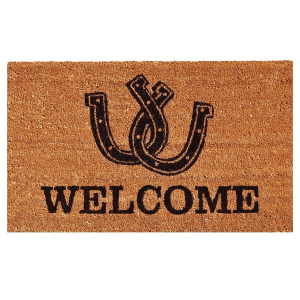 Calloway Mills 121721729 Horseshoe Welcome Doormat