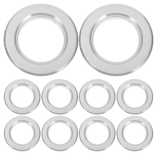 Sosoport 10pcs Stainless Steel Birdhouse Hole Guards Parrot Nest Metal Guards Stainless Steel Protective Ring for Bird Houses